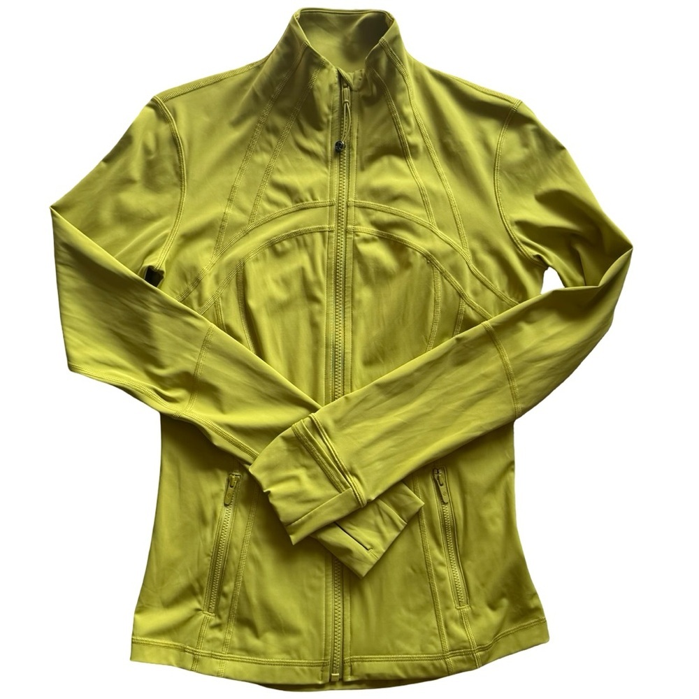 RARE Lululemon Define Jacket Nulux - Golden Lime Color, Size 8